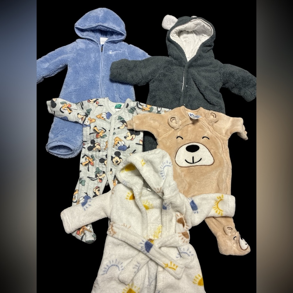 5pc baby lot-sherpas-one piece -robe-Nike hoodies